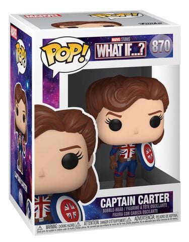 Figurine Funko Pop! N° 870 - What If...? - Captain Carter